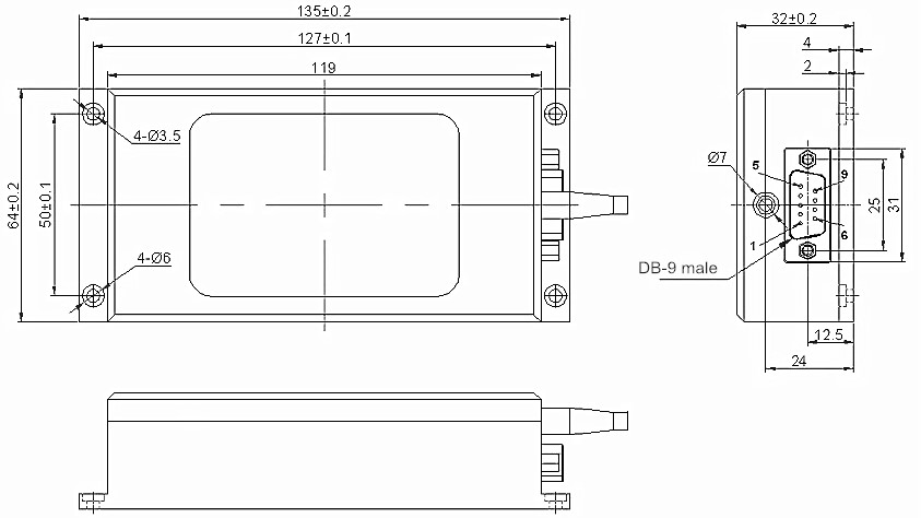 Dimension of Mechanical Optical Switch - Modular Fiber Optical Switch Modules
