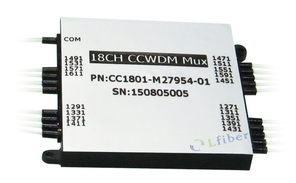 Low Loss Mini CWDM Module CCWDM Small-Sized WDM Compact CWDM Fiber Optic WDM Device feature small form, ultra low loss and high channel isolation. 