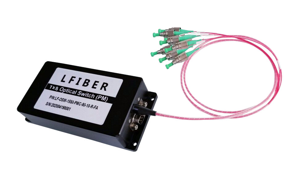 VIS-NIR Polarization Maintaining Optical Switches Fiber Channel Optical Switcher Light Switching for PM Optical Systems